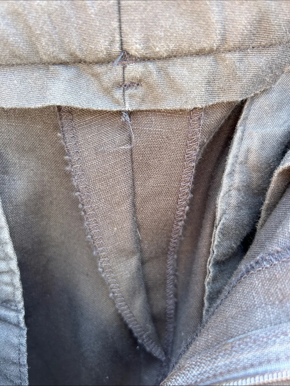 Vintage Polo Ralph Lauren Dress Trousers Mens 31x32 Linen Cotton Pleated Black - Picture 10 of 13